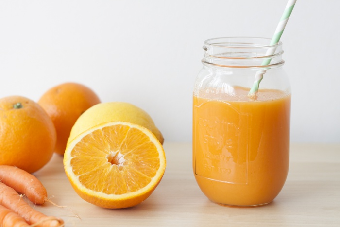 Hacer y naranja como batido zanahoria de