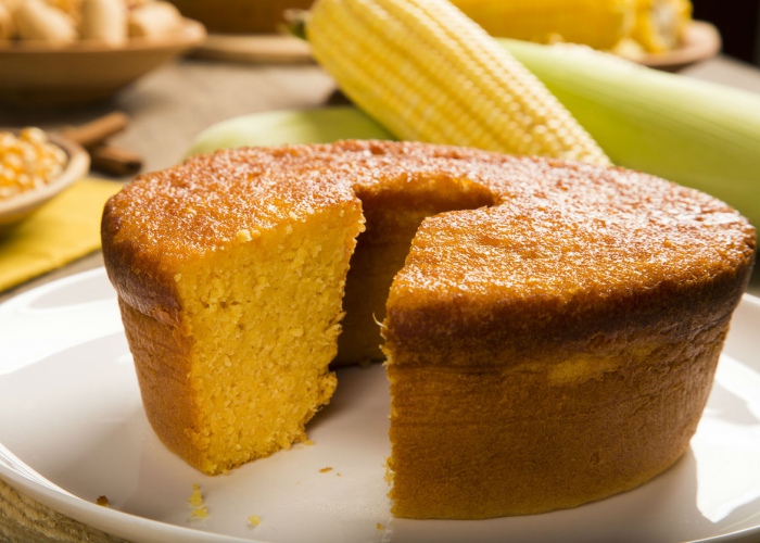 Receta de pan de elote ligero